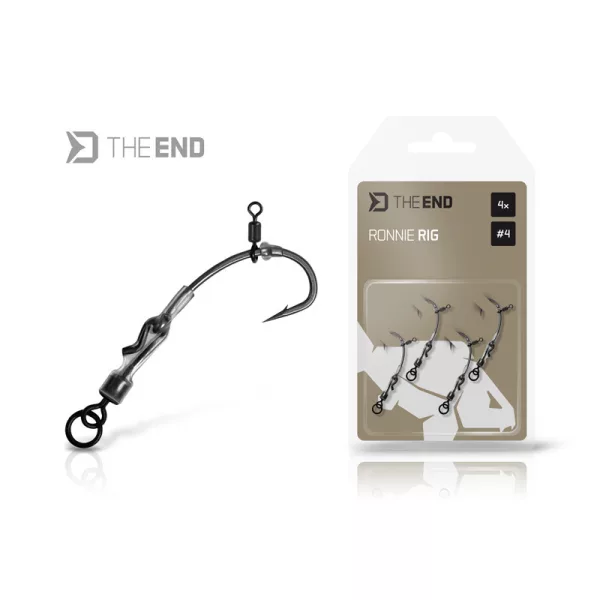 Delphin TheEnd Ronnie Rig 6 Pontyozó Horog Gyorskapcsos Forgóval 4db