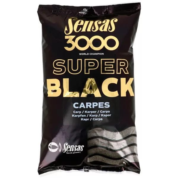 Sensas 3000 Super Black Carp Vaba 1kg