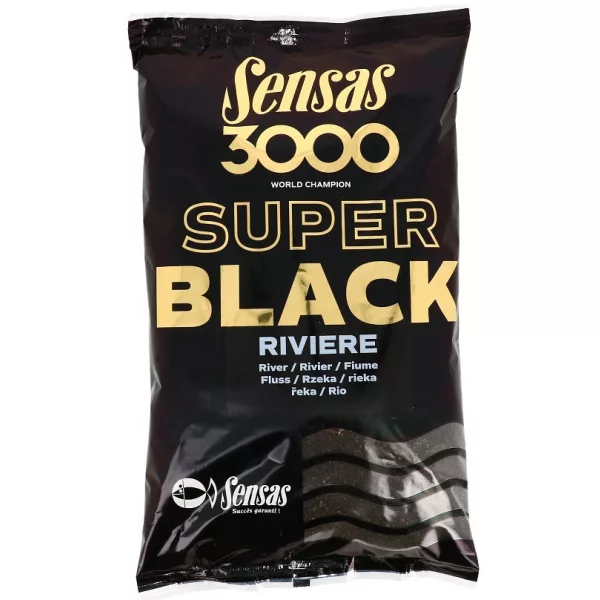 Sensas 3000 Super Black River Vaba 1kg