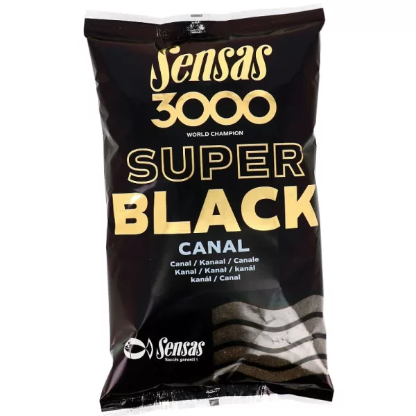 Sensas 3000 Super Black Canal Vaba 1kg
