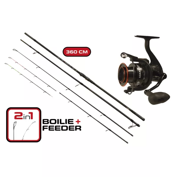 Carp Expert Max2 Double Tip 360cm Ribiški Set s 6000-os Rolo