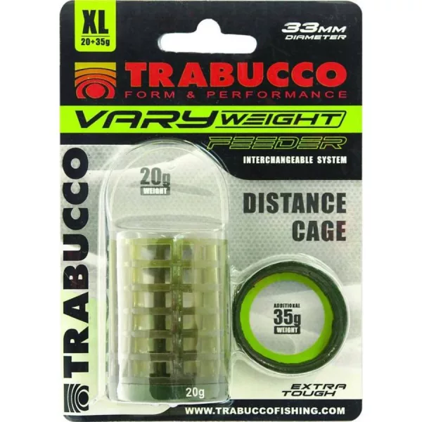 Trabucco Vary Weight Distance Cage Feeder XL 20gr, 35gr Košarica za feeder z zamenljivimi utežmi