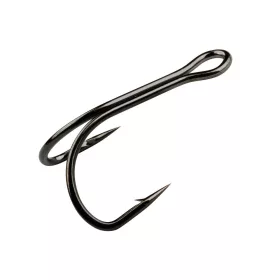   Gamakatsu Preda Double 21 Hooks Black Dvojišna kljuka z očesom in brado #8