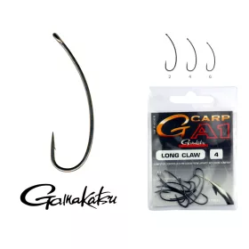   Gamakatsu G-carp A1 Long Claw Črna 2 10 kosov/paket Z ušesom Z brado Feeder trnek