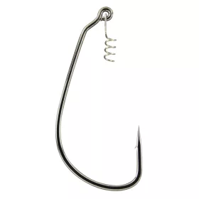 Gamakatsu Worm EWG Hooks Spring Lock Black #3/0 kavelj
