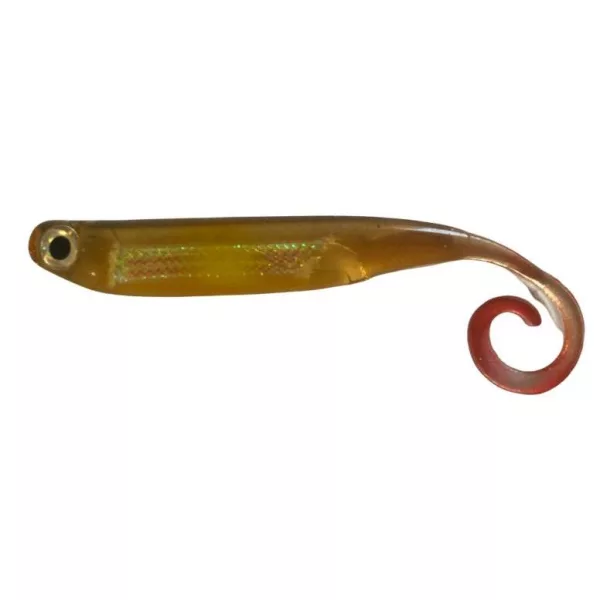 Rapture Power Minnow Curly Tail 7,5cm Brownie Plastična vaba 6 kosov