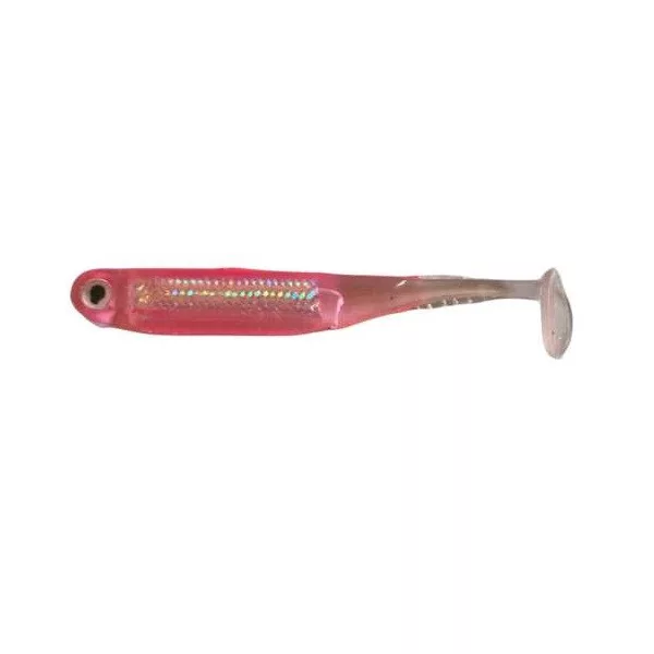 Rapture Mini Minnow Shad Tail 4,5cm pink Shiner Mehka gumijasta vaba 6 kosov