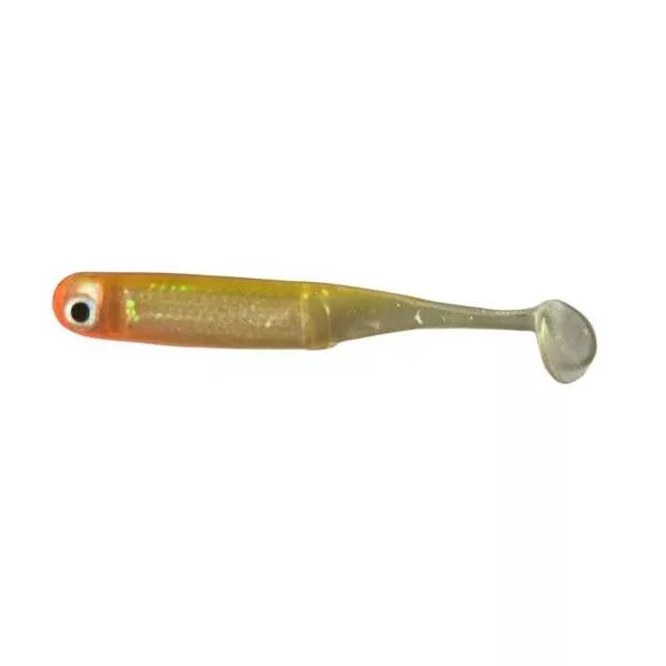 Rapture Mini Minnow Shad Tail 4,5cm Clown Chart Mehka gumijasta vaba 6 kosov