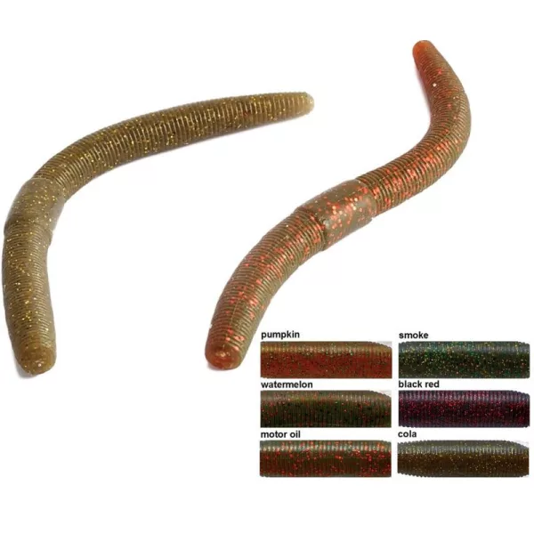 Rapture W. Wacky Worm 12,5cm Watermelon mehka gumijasta vaba 10 kos