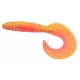 Rapture Fun Tail Grub 6,5cm Red Flame Yellow Plastična vaba 10 kosov