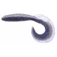 Rapture Fun Tail Grub 6,5cm Black Silver Plastična vaba 10 kosov