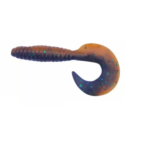 Rapture Fun Tail Grub 8,5cm Black Pumpkin Plastična vaba 10 kosov