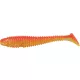 Rapture Ribbed Swing Shad 4cm Flame Yellow Plastična vaba 14 kos