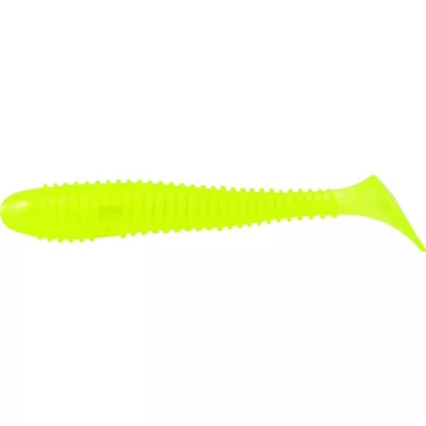 Rapture Ribbed Swing Shad 4cm Neon Yellow Plastična vaba 14 kos