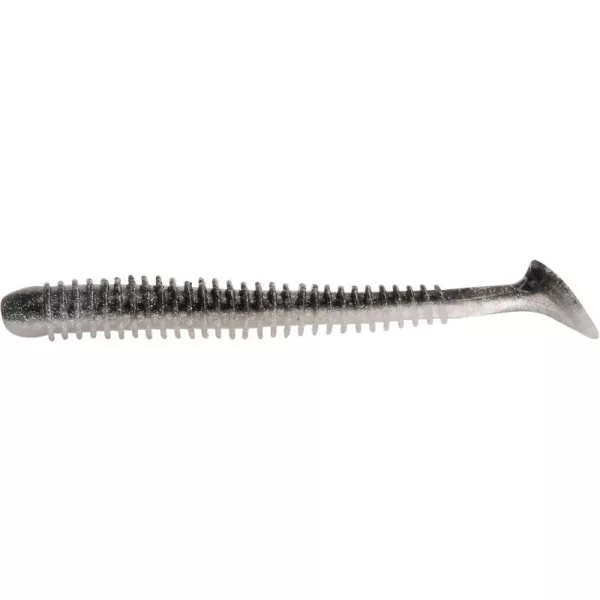 Rapture Rib Slim Shady 7.5cm Črna Srebrna Plastična Vaba 12 kos