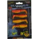Rapture Slugger Shad Set 5,5cm Flame Yellow 4+2 kos Set umetnih vab