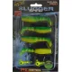 Rapture Slugger Shad Set 7,5cm Limetno Rumena 4+2kom Komplet umetnih vab