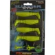 Rapture Slugger Shad Set 7,5cm Neon Rumena 4+2kom Komplet umetnih vab