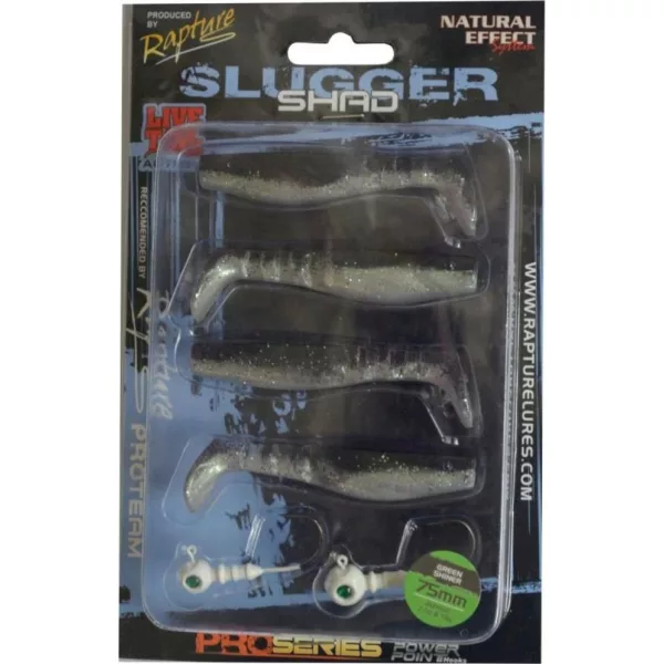 Rapture Slugger Shad Set 7,5cm Zelena Shiner 4+2kom Komplet umetnih vab