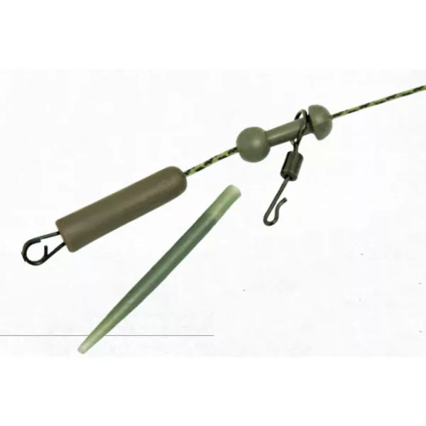 K-Karp DT Chod Rig 90cm Zeleni svinčen predvez z varnostno sponko 2kom