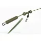 K-Karp DT Chod Rig 90cm Zeleni svinčen predvez z varnostno sponko 2kom
