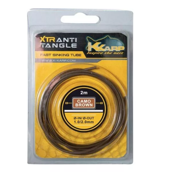 K-Karp XTR Sinking Tube Rjava 1,0-2,0mm Cev proti zapletanju 2m