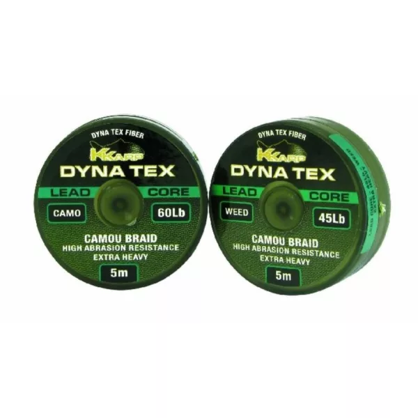 K-Karp Lead Core 5m 45lb Camo pletena predvrvica
