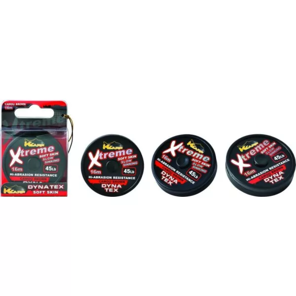 K-Karp Dyna Tex Xtreme Soft 16m 45lb Camo rjava predvrvica
