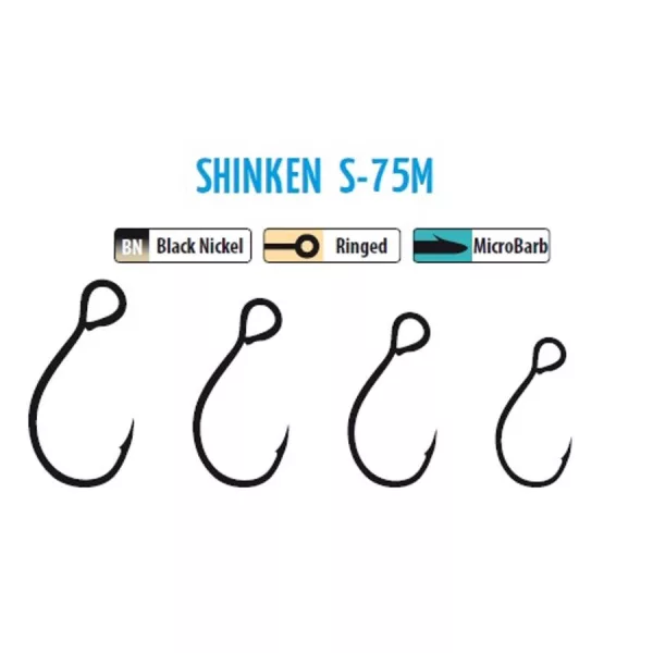 Trabucco Shinken Hooks S-75M BN #1 Kavelj za voblerje 10db