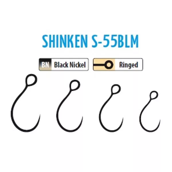Trabucco Shinken Hooks S-55BLM BN #8 Trnek brez bodice za roparice 10db