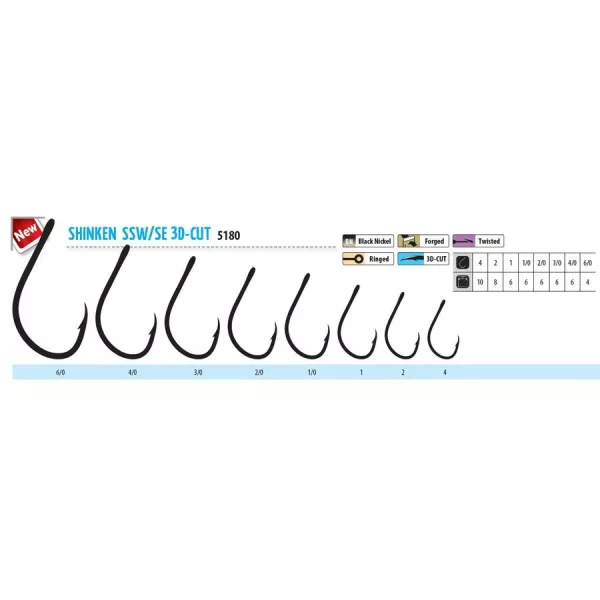 Trabucco Shinken Cut SSW S/E BN #2 Trnek za plenilke 8 kosov