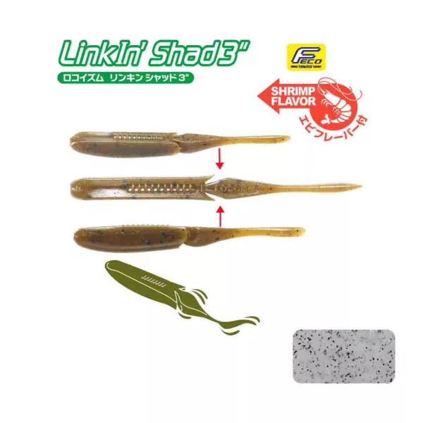 Tiemco Linkin Shad 10cm 161 Plasztik Csali 9db