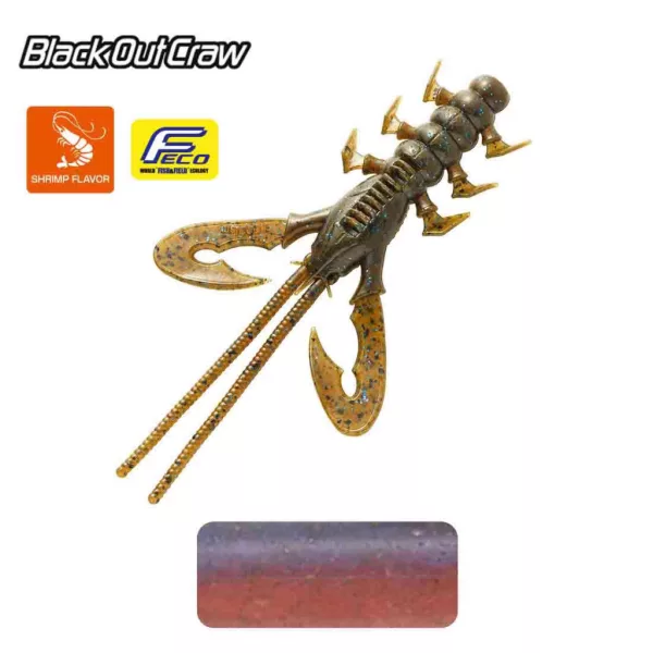 Tiemco Black Out Craw 10cm 002 Plasztik Csali 6db