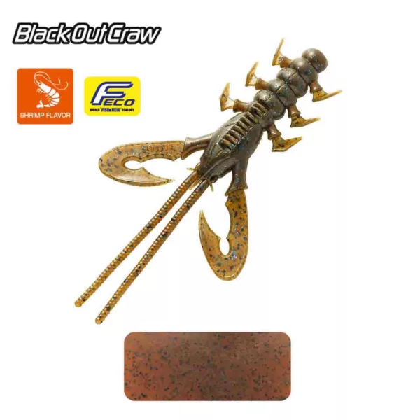 Tiemco Black Out Craw 10cm 102 Plasztik Csali 6db