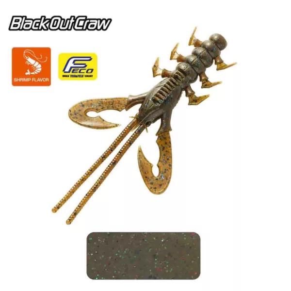 Tiemco Black Out Craw 10cm 164 Plasztik Csali 6db