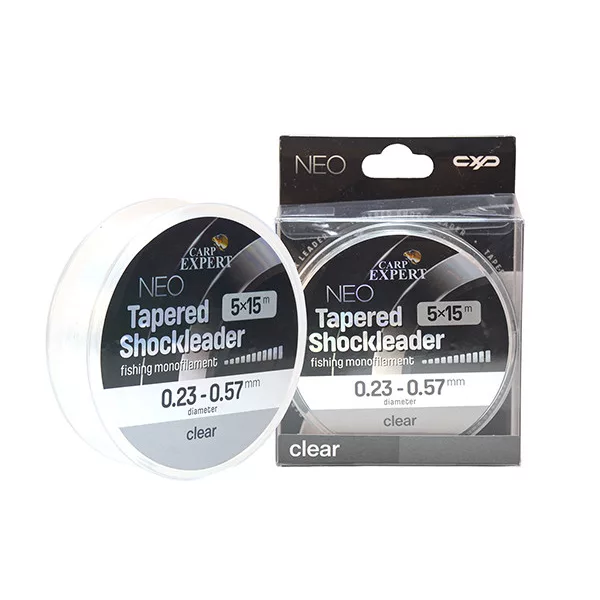 Carp Expert Neo Tapered Shock Leader Átlátszó 0,33-0,57mm Előtétzsinór 5x15m