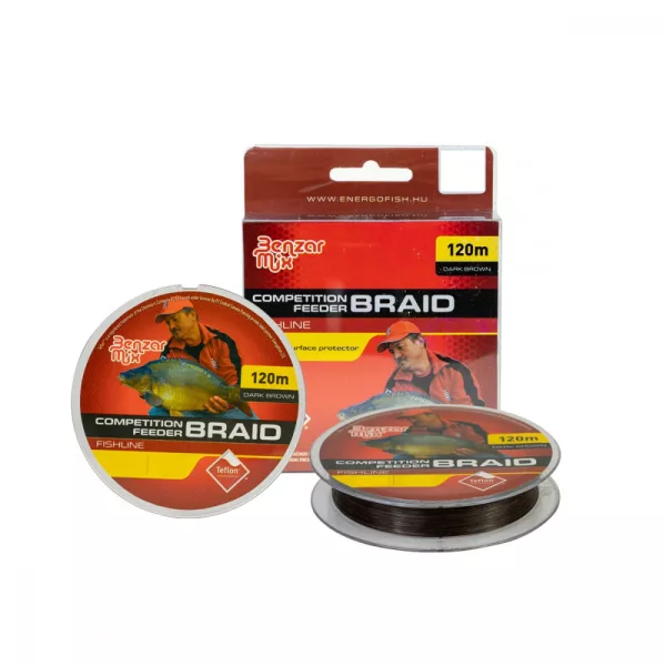 Vrvica Benzar Competition Feeder Braid 0,12Mm 7,89 Kg 120M Dark Brown