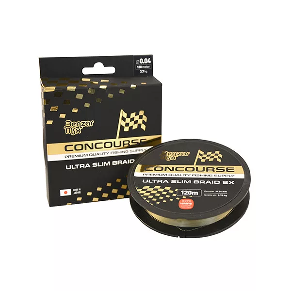 Benzár Mix Concourse Ultra Slim 8X Braid 0,14mm 120m Pletena glavna vrvica