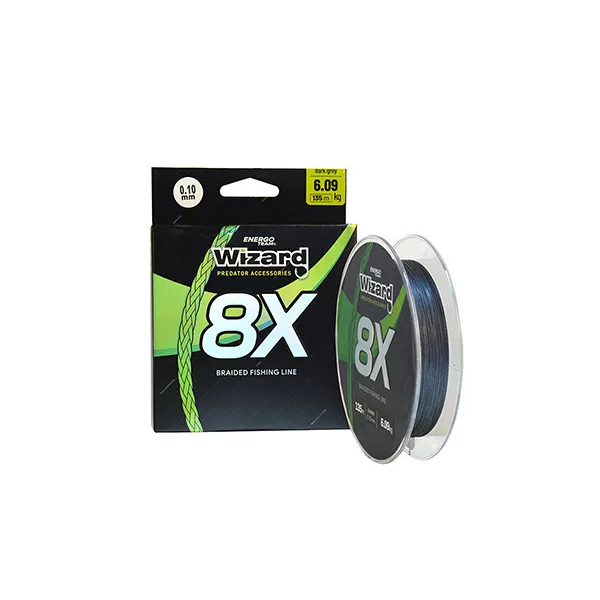 Wizard 8X Temno siva 0,30mm 135m Pletena vrvica