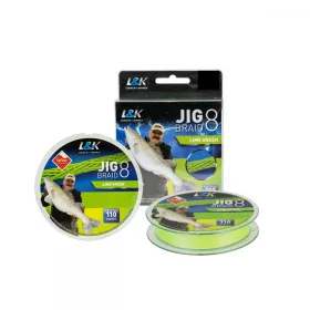 Vrvica L&K Jig Braid 0,15Mm 9.1 Kg 110M Lime Green