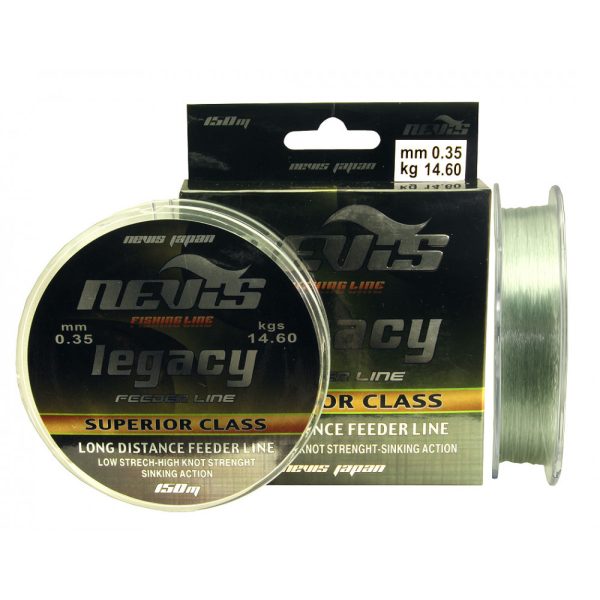 Nevis Legacy Feeder 300m 0.28mm Monofil glavna vrvica-Prozorno siva
