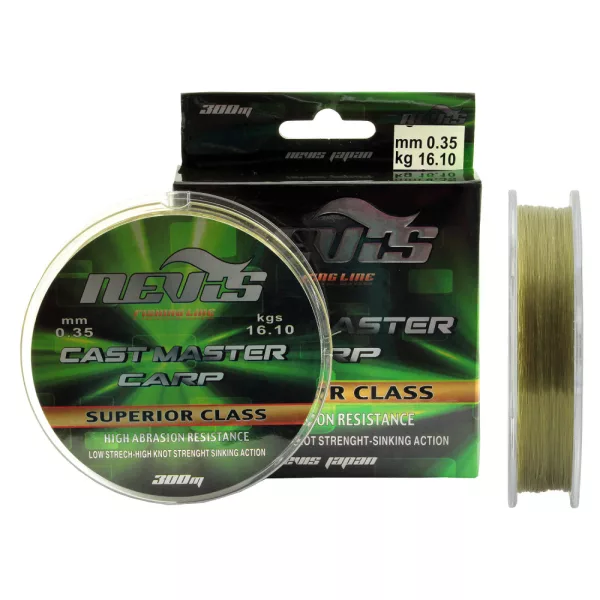 Nevis Cast Master 300m 0.22mm Monofilamentna glavna vrvica-Zelena