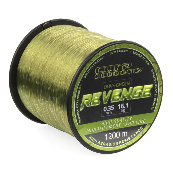 Carp Academy Revenge 1200m 0.28mm Monofil glavna vrvica-Zelena