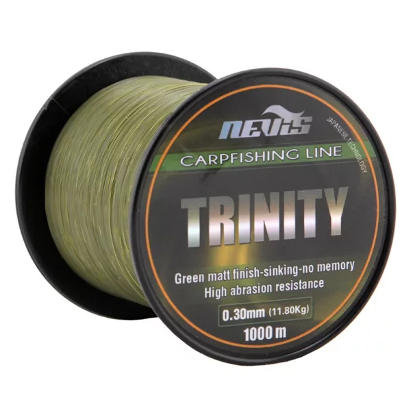 Nevis Trinity 1000m 0.25mm Monofil glavna vrvica-Zelena