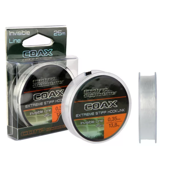 Carp Academy Coax Monofilna predvrvica 25m 0.35mm-Prozorna