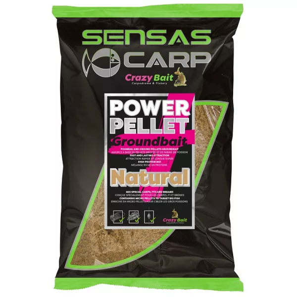 Sensas UK Power Pelet Plus Naravna Vaba 2kg