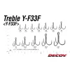 Decoy Y-F33F Extra Fine Wire #1 Füles Szakállas Háromágú Horog 4db