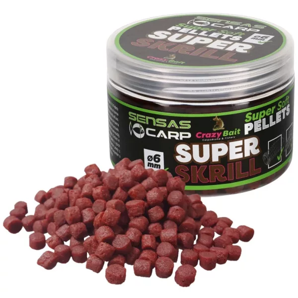 Sensas Super Soft Super Krill 6mm Kaveljni pelet 60gr