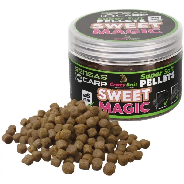 Sensas Super Soft Sweet Magic 6mm Kaveljni pelet 60gr
