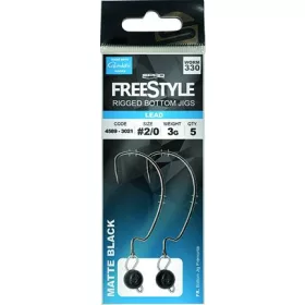 Spro FreeStyle Rigged Bottom Jigs Glow 3g #1 bottom jig